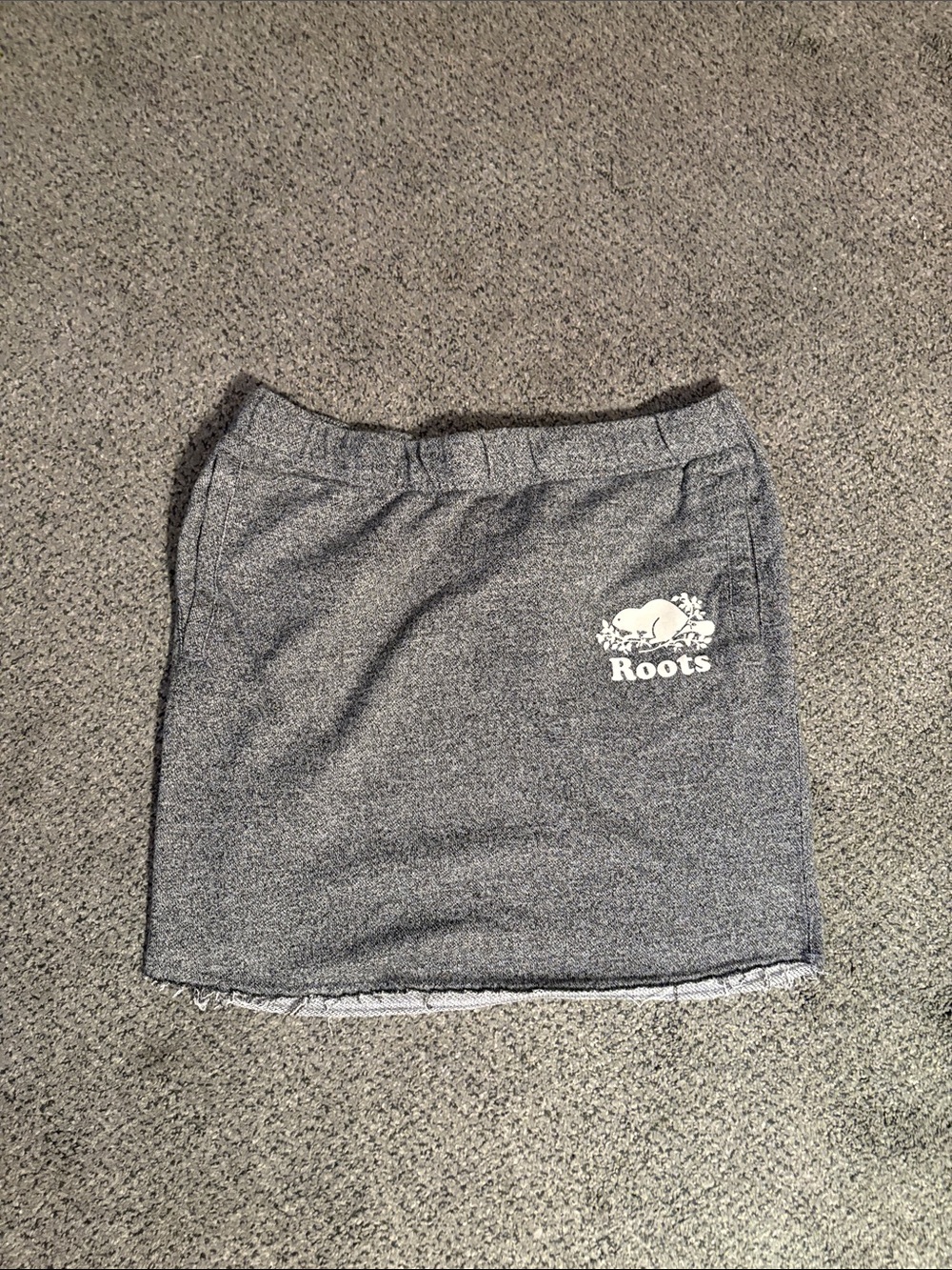 Roots wen’s Gray Logo Knit Skirt